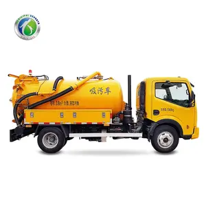 Factory price toilet sewage transport 3000L 4000L 5m3 truck with unblock sewer
