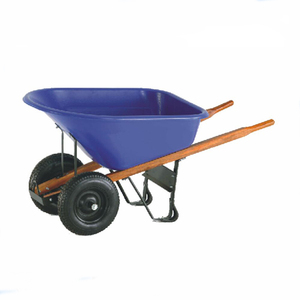 Deux <span class=keywords><strong>roues</strong></span> plateau en plastique manche en <span class=keywords><strong>bois</strong></span> construction WH7808D <span class=keywords><strong>brouette</strong></span> - Product Image 1