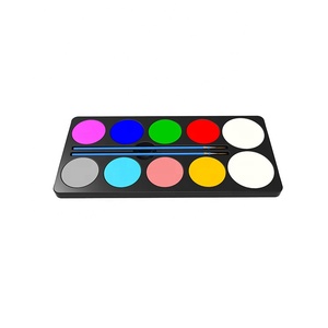 Costume de <span class=keywords><strong>carnaval</strong></span> d'Halloween <span class=keywords><strong>professionnel</strong></span> <span class=keywords><strong>maquillage</strong></span> visage et peinture corporelle à base d'eau en différentes couleurs fournitures de peinture corporelle - Product Image 2