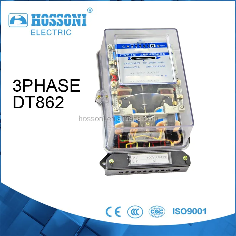 HOSSONI,CET,DT862 3phase KWH METER,Plastic cover
