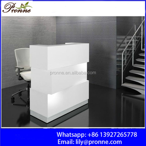 2025 American Style High Gloss Modern Salon <strong>Reception</strong> <strong>Counter</strong> for Sale - Product Image 2