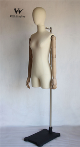 나무 팔과 매달려 유리 섬유 여성 몸통 - Product Image 4