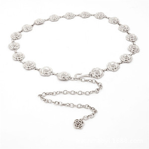 Toptan kişilik moda kemer zinciri bağlantı dikiş dekoratif kemer bayanlar Metal zincir kemerler - Product Image 4