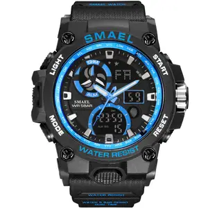 Sport Horloge Mannen Smael Merk Toy Mens Horloges 50M Waterdichte Horloges 8011 Fashion Mannen Horloges Sport