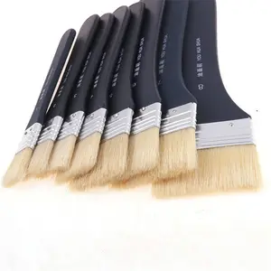 Giorgione – brosse de peinture d'artiste avec poignée en plastique, poils de cheveux de haute qualité, vente en gros, 8 pièces, en Stock