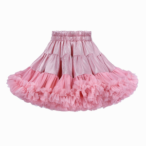 दो पक्षों टूटू उच्च गुणवत्ता थोक बच्चे <span class=keywords><strong>Tulle</strong></span> Ruffles प्रोम पोशाक शास्त्रीय बच्चों बच्चों लड़कियों ढाल रंग टूटू स्कर्ट