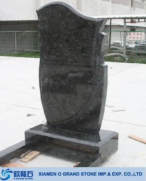 Çizimleri memnuniyetle siyah anıtlar tombstone siyah granit mezar taşı