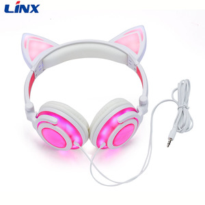 Personnalisé chat oreilles casque Vendu sur <span class=keywords><strong>Alibaba</strong></span>, vente chaude écouteurs - Product Image 3