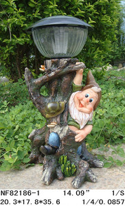 17 "ของตกแต่งสวนกลางแจ้งรูปปั้นคำพังเพยเรืองแสงบนต้นไม้วัสดุโคมไฟพลังงานแสงอาทิตย์ทำจากเรซิน - Product Image 3