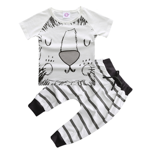 Ensemble vêtements en coton pour bébé, 5 pièces, motifs de dessin animé, mignon, pour nouveau-né garçon - Product Image 5