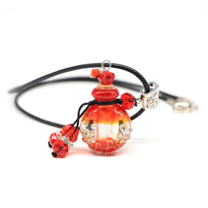 Bottiglia di <span class=keywords><strong>vetro</strong></span> di <span class=keywords><strong>Murano</strong></span> ciondolo essenziale collana diffusore - Product Image 2