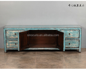 <span class=keywords><strong>Mobile</strong></span> Porta <span class=keywords><strong>TV</strong></span> da Soggiorno Intagliato in Stile Cinese Laccato Lucido Antico - Product Image 4