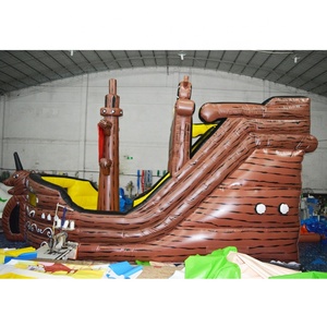 Phiêu lưu tàu thuyền siêu thực tế khổng lồ lớn nước inflatable trượt vào hồ bơi - Product Image 3