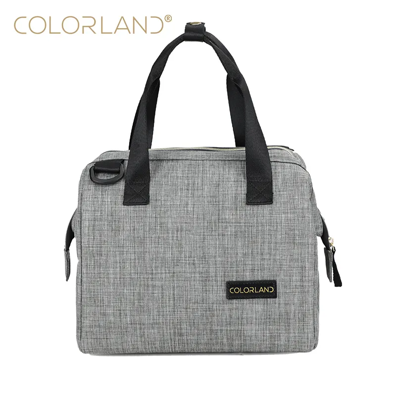 Colorland High Quality Insulated Waterproof Men Gray Cooler Lunch Bag