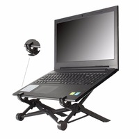 Altura ergonómica ajustable para portátil junto soporte de fibra de carbono soporte de portátil