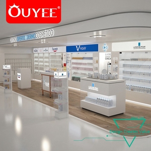 Diseño de Interiores de Mini Mercado en 3D Max, Exhibidores de Maquillaje, Muebles para Tienda de Cosméticos - Product Image 1