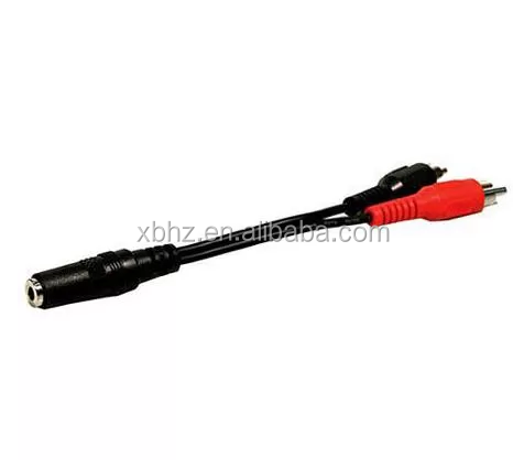 3.5mm Stereo Jack to 2 RCA Plugs Cable