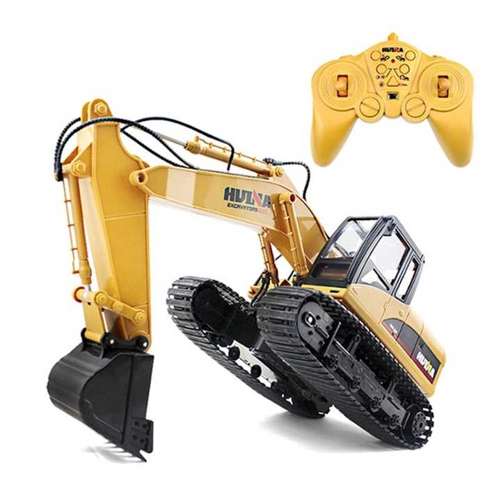 HUINA ラジコンショベルカー 1/14スケール　メタルバケット Amazon.co.jp: wheelfun 1/14 HUINA RC メタルショベルモデル