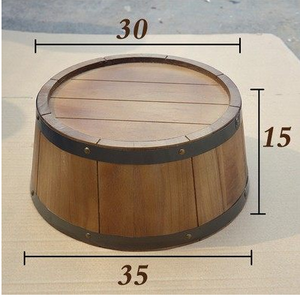 Demi-<span class=keywords><strong>tonneau</strong></span> en bois neuf <span class=keywords><strong>pour</strong></span> la décoration de bar - Product Image 6