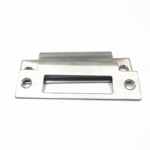 Stainless Steel Sheet Brashing Fabrication <strong>Door</strong> Frame Lock Parts <strong>Door</strong> <strong>Strike</strong> <strong>Plate</strong> - Product Image 1