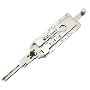 Herramientas de Cerrajería de Alta Calidad, Herramienta Original LISHI 2 en 1 para Encendido de Automóviles NSN14 Ign - Product Image 1