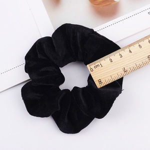 Ikat rambut beludru 10cm grosir ikat rambut elastis ikat rambut poni anak perempuan pegangan kepala wanita memakai 100 buah/lot 30 warna - Product Image 6