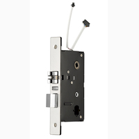 Serrure de porte cylindrique d'hôtel économique, programmable, électronique, intelligente, RFID, en acier inoxydable, à 4 piles