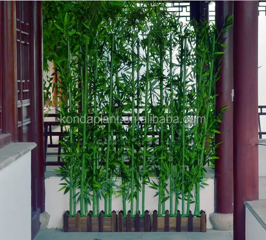 Wholsale decorativos plantas artificiais falso árvore de bambu de bambu da sorte
