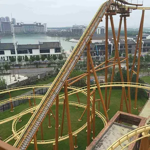 Peralatan taman hiburan besar luar ruangan Harga Roller Coaster pabrik 360