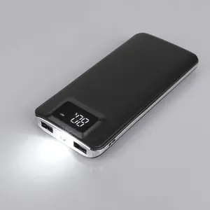 Carregador portátil de banco de potência LED 20000mah original, bateria externa de carregamento rápido para iPhone X PD