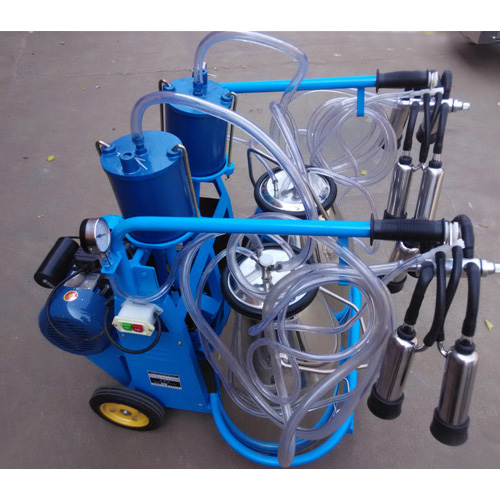 Поршневой насос с двигателем, доильный станок, 2 ведра для коровы