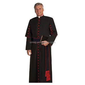 Vente chaude et robe <span class=keywords><strong>de</strong></span> <span class=keywords><strong>prêtre</strong></span> noire classique, robe romaine pour toute l'année - Product Image 6