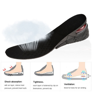 <span class=keywords><strong>Plantillas</strong></span> para Aumentar la <span class=keywords><strong>Altura</strong></span> de Zapatos para Hombre, 3 Capas, 7 cm, Color Negro, Venta al por Mayor en China - Product Image 3