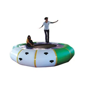 Floating Water Park Aqua Permainan PVC Inflatable Air Melompat Trampolin
