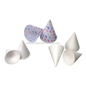 White Cone Shaped Paper Cups