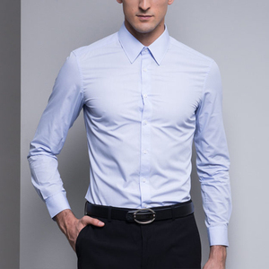 <span class=keywords><strong>Camisa</strong></span> de Vestir <span class=keywords><strong>Azul</strong></span> <span class=keywords><strong>Marino</strong></span> de Manga Larga con Diseño Formal <span class=keywords><strong>para</strong></span> Hombre de Talla Grande - Product Image 3