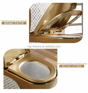Chinois en céramique salle <span class=keywords><strong>de</strong></span> bains lavage à grande <span class=keywords><strong>eau</strong></span> <span class=keywords><strong>de</strong></span> toilette d'or - Product Image 4