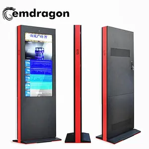 Kiosco de señalización Digital, pantalla Lcd para publicidad al aire libre, grande, de 55 pulgadas, soporte para suelo de Tv