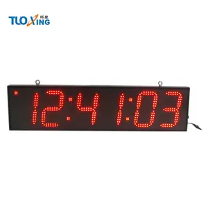 8 inch 6 digits led sports timing electric finish line clock double-sided race clock