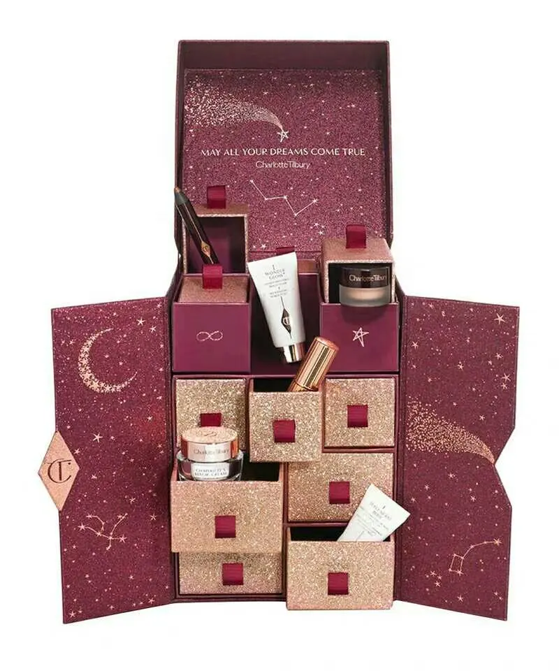 Ourwarm — boîte cadeau personnalisée pour noël, en carton, avec 30 24 tiroirs, calendrier d'entrée cosmétique, nouveauté 2022