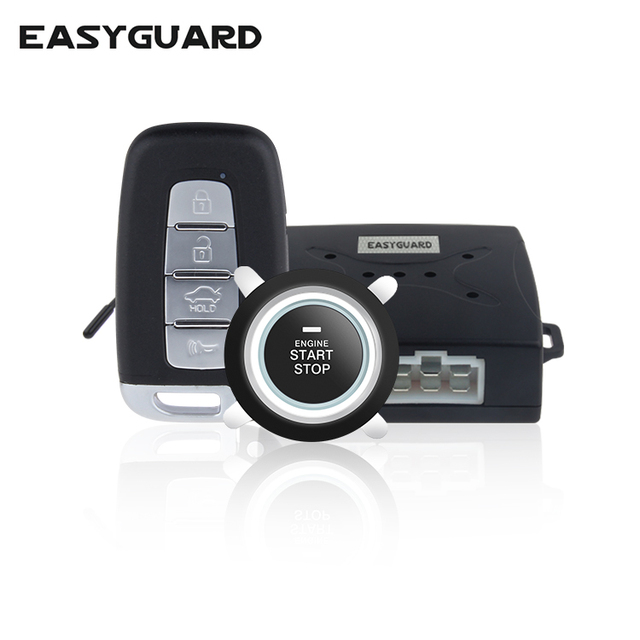 Remote Control Keyless Entry System Push Start Button Auto Start Car Alarm