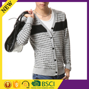 De manga larga de Color OEM v cuello de punto medio barato de imágenes de <span class=keywords><strong>hombre</strong></span> abrigo - Product Image 4