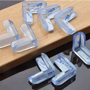 Vente en gros d'usine Offre Spéciale nouveau Design PVC écologique plastique transparent protecteur d'angle bébé sécurité table coins protecteurs