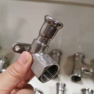 Phụ Kiện Ép Định Hình Chữ M DVGW Bằng Thép Không Gỉ Khuỷu Có Ren Với Giá Đỡ Tấm Tường - Product Image 3