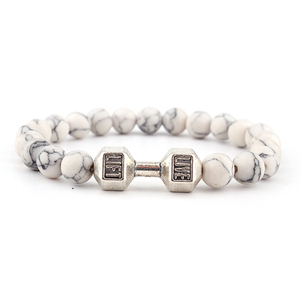 Csja — bijoux en pierre d'agate noire, 8mm, pour hommes, perles de yoga, Fitness, à la mode, nouvelle collection - Product Image 1