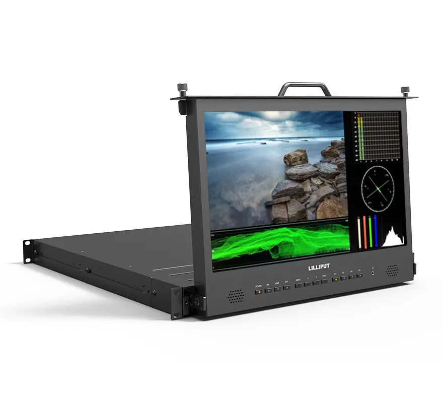Lilliput RM-1730S Waveform PIP mode 17.3" LCD Rack Mount Monitor With 3G-SDI and HDMI input and output