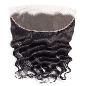 Trio Deep Wave Frontal Closure Hair 13X4 Raw Indian Hair Lace Frontal