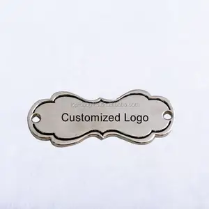 Aangepaste Vorm Metal Blank Plaat Voor Meubels Gegraveerde Logo Metalen Deur Plaque Groothandel