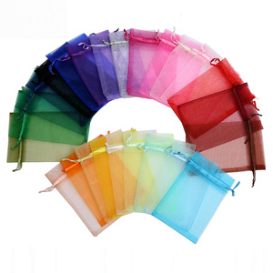 ถุงไนลอนสีชมพูขนาดเล็กส่งเสริมการขายถุงตาข่ายเชือกถุง Eco 10X15ซม. 4X6นิ้ว25สีพร้อมที่จะจัดส่ง