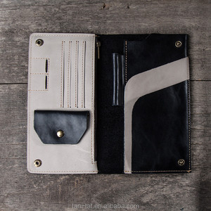 Portefeuille en cuir véritable pour hommes Portefeuille en cuir vieilli - Product Image 5